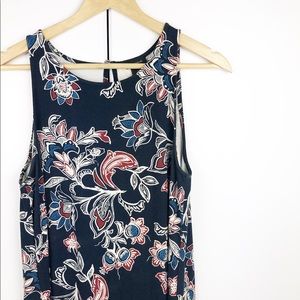 Ann Taylor Navy Print Dress